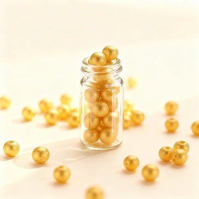 金贝贝 黄金0.01g 小金珠足金999 纯金古法光面硬金散珠