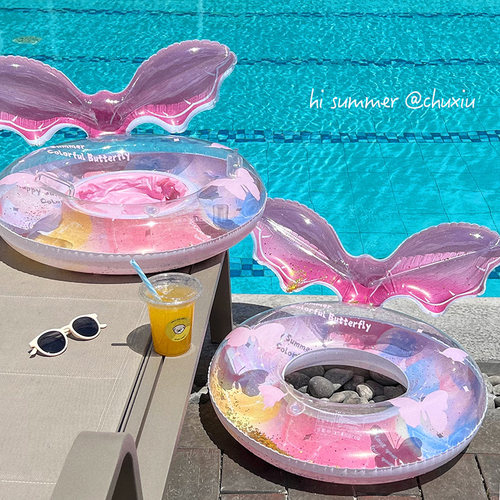 雏袖蝴蝶亮片加厚腋下圈座圈