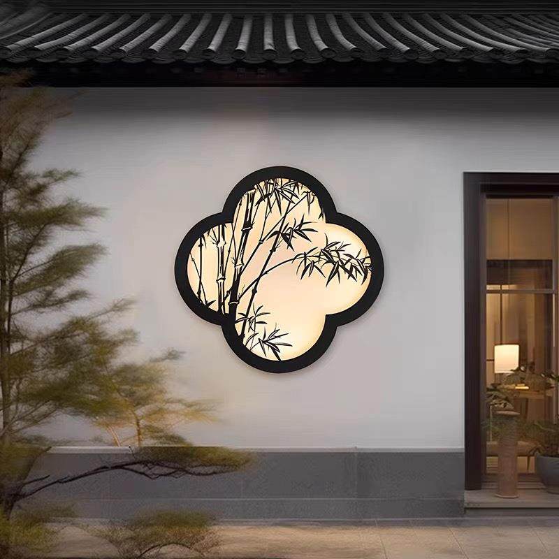 新中式壁灯防水别墅景墙太阳能灯花园景观背景墙灯太阳能庭院灯,家装灯饰光源,户外壁灯,淘宝优惠券,粉丝福利购,淘宝优惠卷