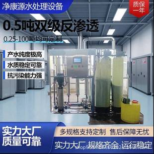0.5吨工业净水机RO双级反渗透设备纯水过滤系统
