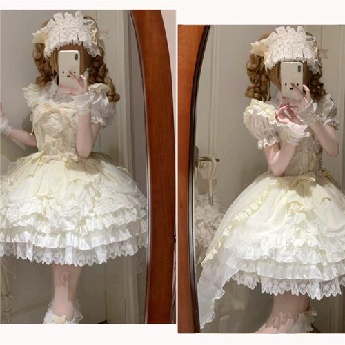 doll原创坠落lolita天使洋装jsk吊带