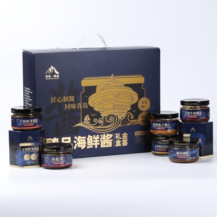 青岛特产崂泰海鲜酱火锅酱鲅鱼虾酱纯蟹黄鱼籽酱干贝家用炖排骨酱