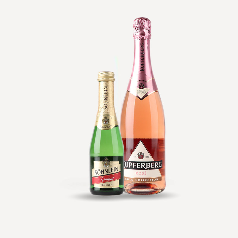 德国原瓶进口葡萄酒干型桃红葡萄酒果酒高泡小气泡伴手礼起泡酒_虎窝淘