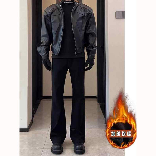 巴黎cleanfit黑色弯刀微喇西裤