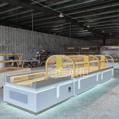 面包柜烘焙店展示柜弧形中岛边柜模型柜西点展示柜蛋糕模型甜品柜
