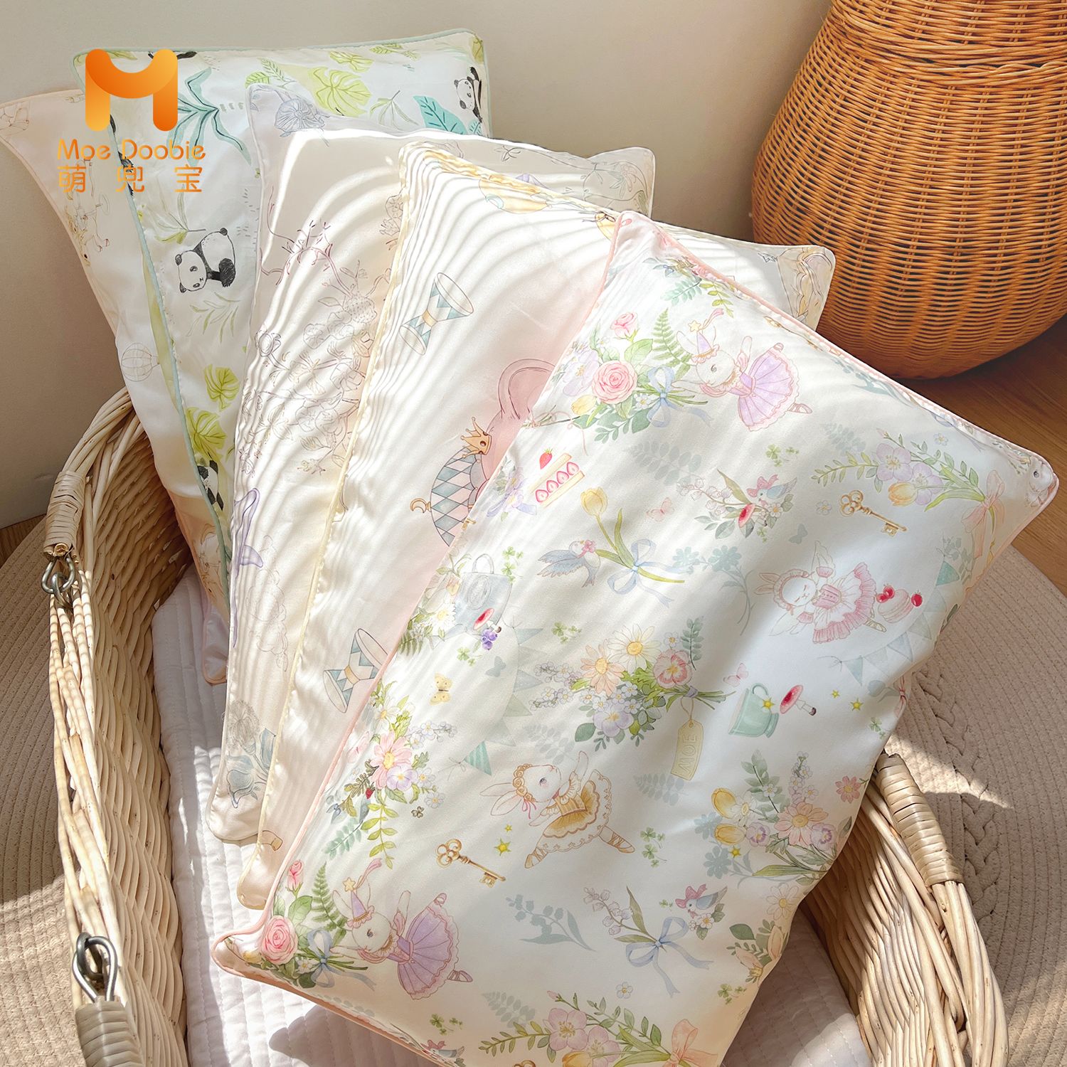 夏季儿童枕头套60支兰精天丝a类幼儿园宝宝枕套凉感婴儿枕头罩