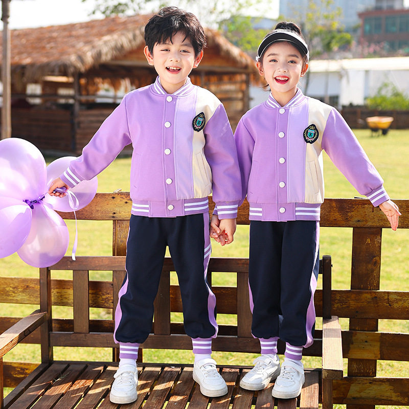 小学生校服套装春秋装三件套班服儿童春装夏幼儿园园服运动毕业服