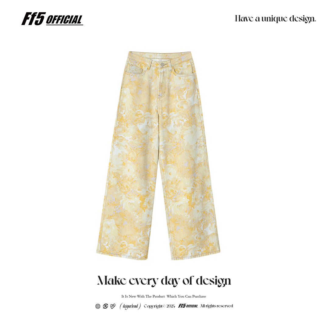 FF5 9.19 20:00【新品95折】染色宽松阔腿长裤