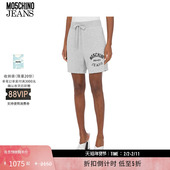 特享倒计时 M05CH1N0 JEANS 25早春女士字母徽标装 饰针织短裤