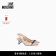 「线上专享」Love 女士裸色拼接蝴蝶结高跟凉鞋 Moschino 26早春