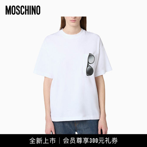 【全新上市】moschino/莫斯奇诺26早秋 女士印花平纹针织T恤