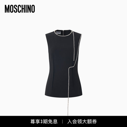 Moschino/莫斯奇诺 26早春 女士圆领无袖上衣