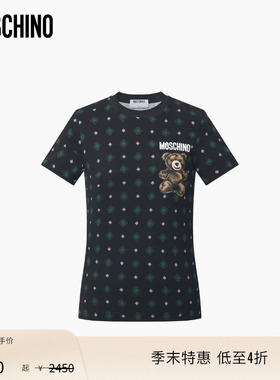 【季末特惠】Moschino/莫斯奇诺 26早春 女士Moschino 泰迪熊T恤