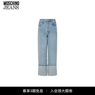 M05CH1N0 女士山地刺绣贴布牛仔裤 丹宁长裤 JEANS