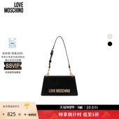 特享倒计时 Love Moschino 25早秋 女士金属字母徽标单肩包