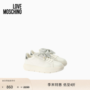 【季末】Love Moschino 26早春 女士蝴蝶结装饰厚底休闲鞋
