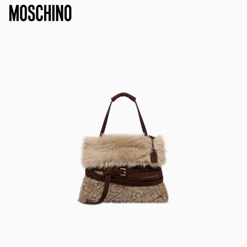 Moschino/莫斯奇诺  女士 Tie Me 中号手提包