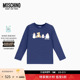 Bear印花长袖 T恤 莫斯奇诺 儿童Teddy 特享倒计时 Moschino