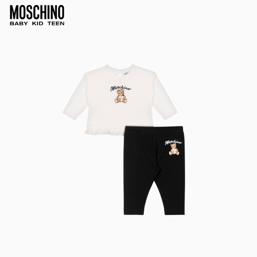 Moschino/莫斯奇诺 婴童泰迪熊T恤紧身裤套装