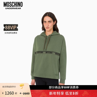 underwear Moschino 女士字母徽标连帽卫衣 礼物会员6折起