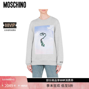 礼物低至5折 THE Moschino 女士IN CLOUD圆领卫衣 莫斯奇诺