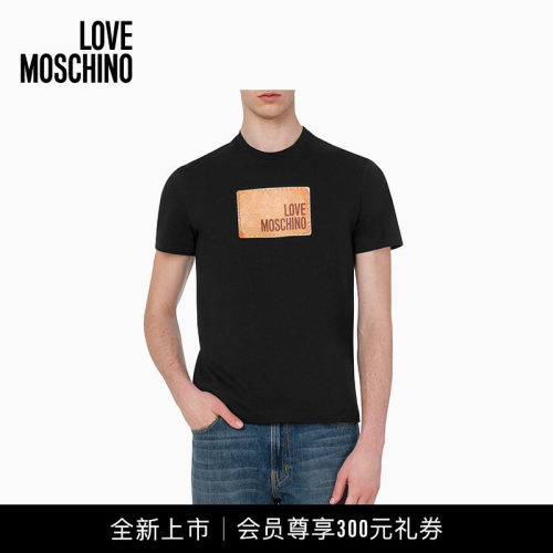 【全新上市】Love Moschino26早秋 男士印花平纹针织T恤