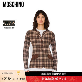 女士印花棉质衬衫 莫斯奇诺 Moschino 上衣 礼物会员6折起