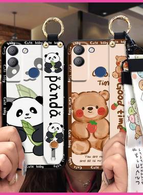 适用Tecno POP5 LTE/传音BD4手机壳情侣腕带卡通液态可爱奢华