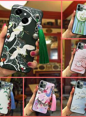 适用Tecno POP9 4G/传音Spark GO 1/KL4手机壳潮流防尘铃铛复古