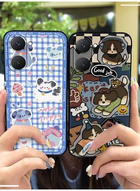 适用VIVO T3 Lite 5G/IQOO Z9 Lite 5G手机壳散热可爱女涂鸦简约