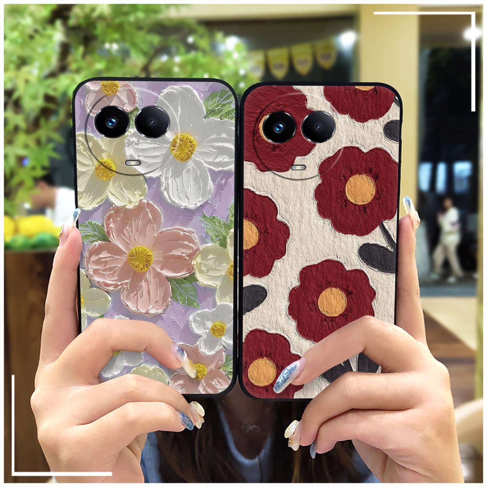 适用OPPO Realme V50/真我V50S/C67 5G手机壳搞怪质感奢华软壳女