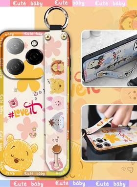 适用Tecno Spark20 Pro 5G/传音KJ8手机壳腕带新款挂绳软壳液态