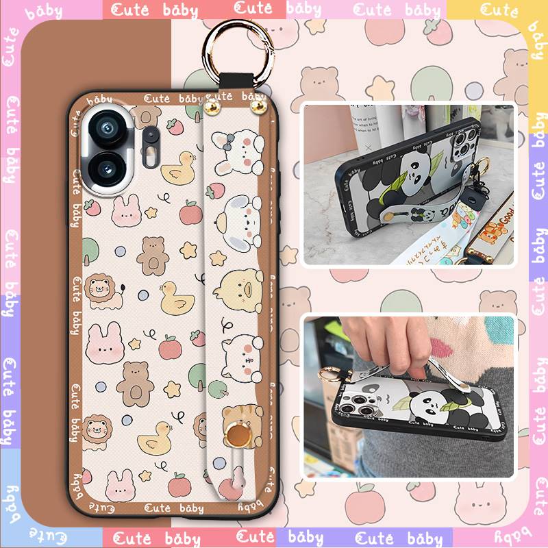 适用Nothing Phone2手机壳指环动漫创意防尘散热腕带支架质感