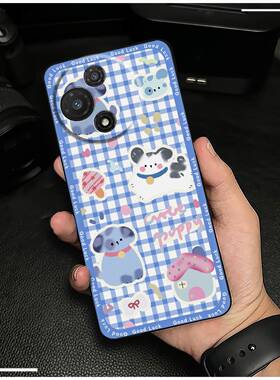 适用TCL 60R 5G手机壳青春搞怪防尘涂鸦动物情侣卡通奢华全包边