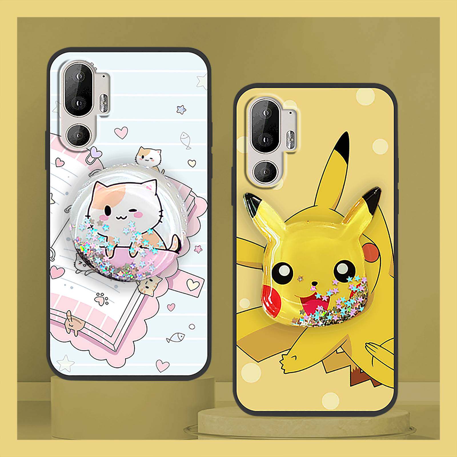 适用HTC U24 Pro手机壳可爱流沙防尘新款卡通硅胶男女款纯色简约