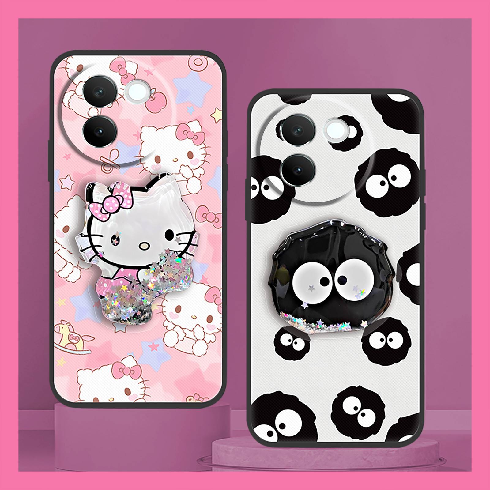 适用VIVO V30E 5G海外版手机壳液态新款卡通质感散热创意防尘