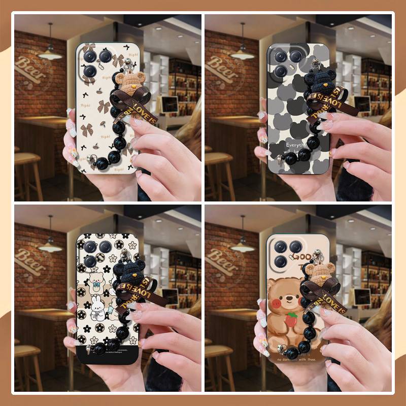 适用Tecno Pova7 Ultra 5G/传音LJ9手机壳小熊手链可爱创意情侣