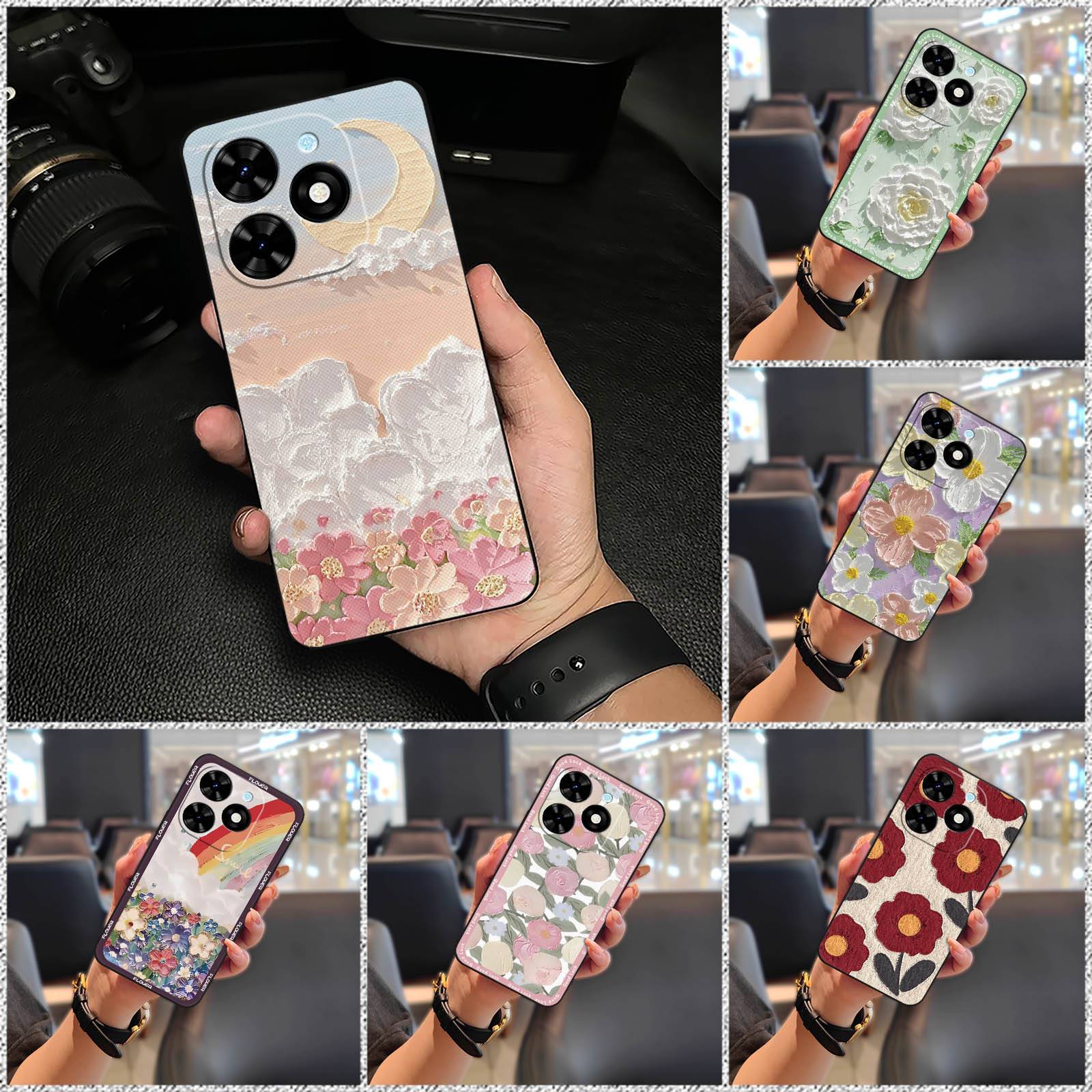 适用infinix Smart10 HD/X6525D手机壳纯色青春搞怪新款奢华卡通