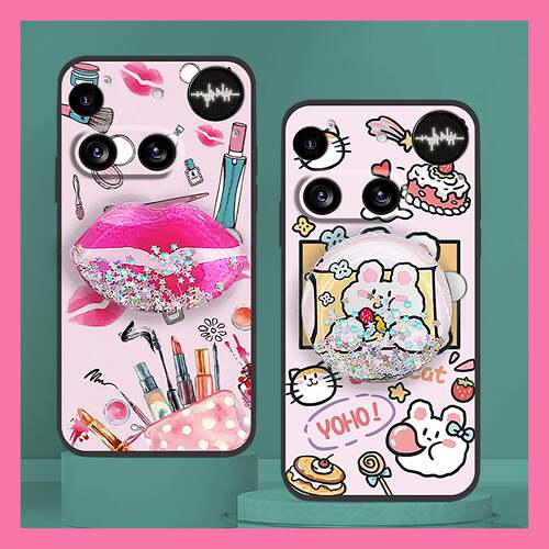 适用Nothing Phone3手机壳防尘散热趣味液态男女款旋转青春奢华
