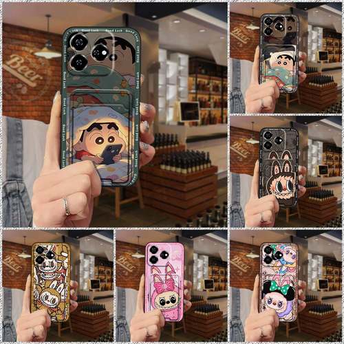 适用中兴V60 4G/Axon60 4G手机壳简约萌宠质感身份证潮流卡套