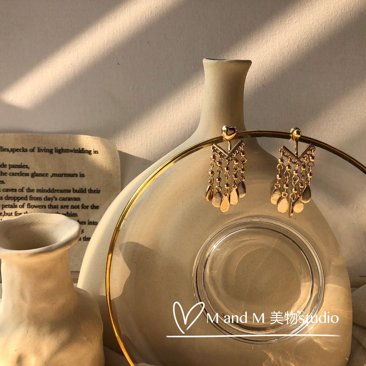 小众设计师一款两戴后挂式耳环