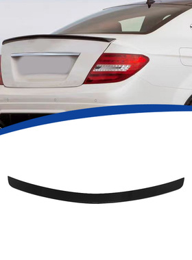 适用07-14款奔驰C级W204 AMG款改装尾翼C180L C260L C300无损安装