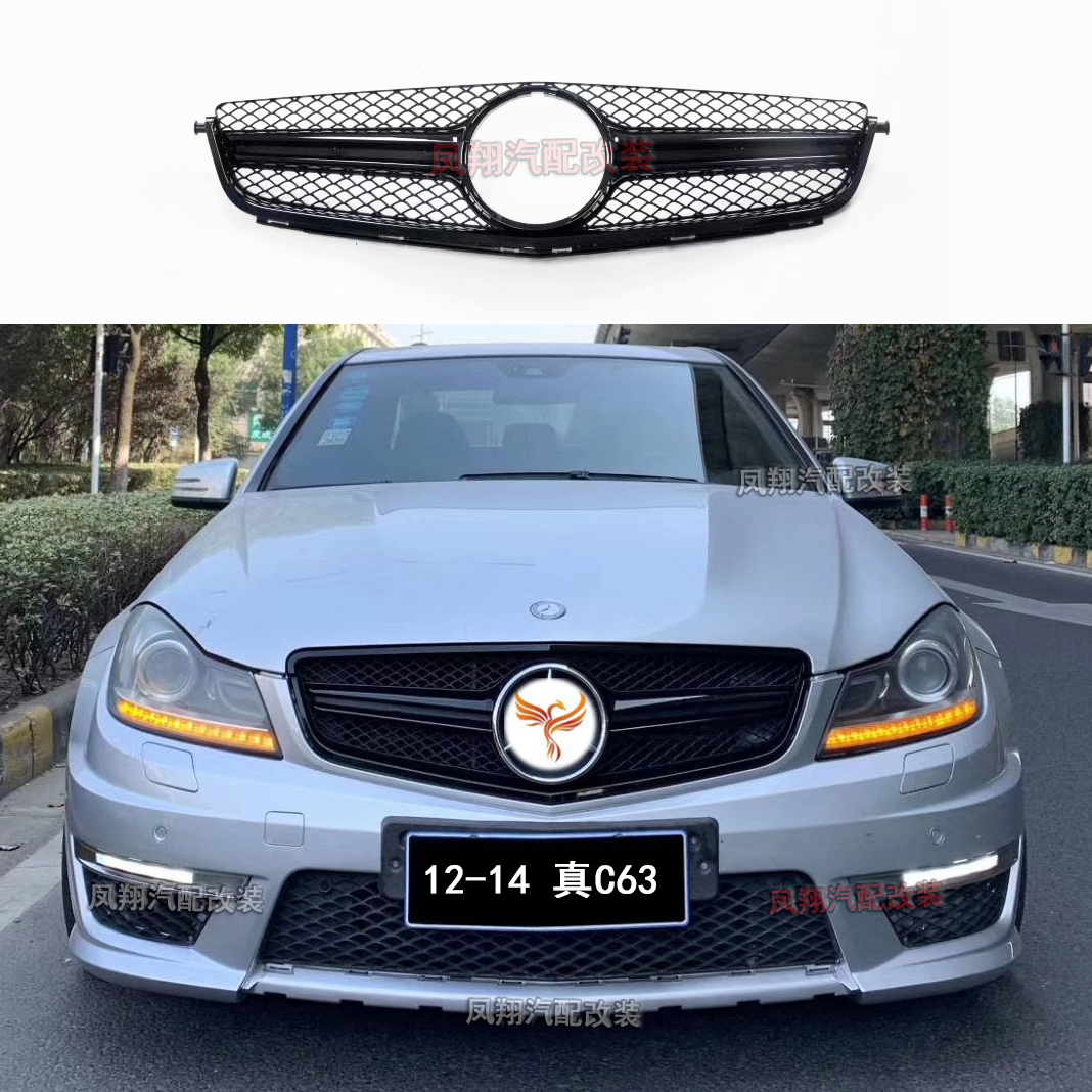 适用奔驰W204C63改装AMG中网