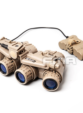 FMA GPNVG18四筒四目夜视仪模型 军迷COS海豹装备 无功能版TB724