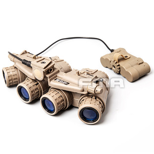 FMA GPNVG18四筒四目夜视仪模型 军迷COS海豹装备 无功能版TB724