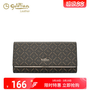 金利来女式钱包长款2026年新款时尚复古印花女包女士手拿包包手包