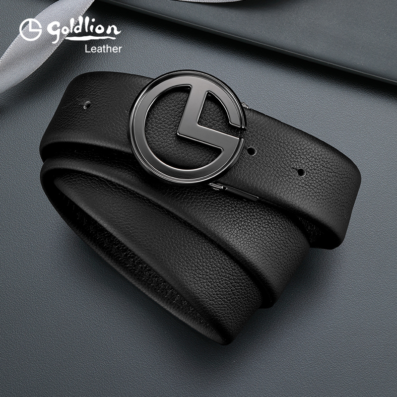 皮带金利来牛皮男简约