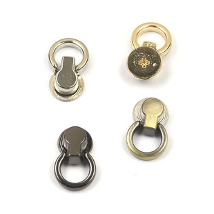 箱包五金配件 包包两侧上螺丝D环D扣 配背包金属环 挂包链条吊环
