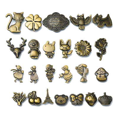 个性四合扣手工DIY皮具卡通