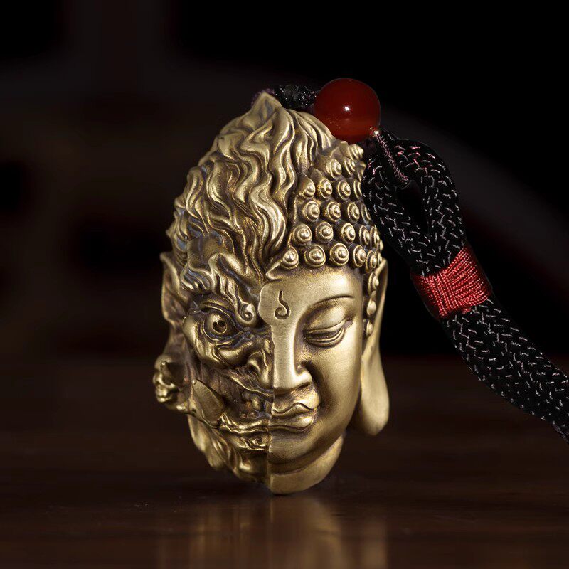 全铜解压文玩把玩件禅意一念之间